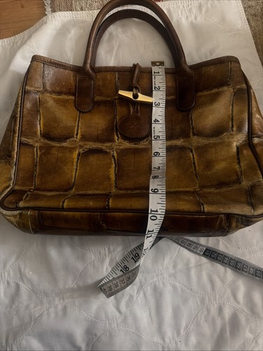 Longchamp roseau croc embossed - longchamp,